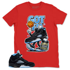 Black University Blue 6s Zadago Shirt Got Em Bread Graphic