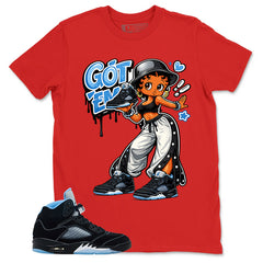 Black University Blue 6s Zadago Shirt Got Em Lady Graphic