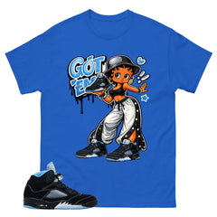 Black University Blue 6s Zadago Shirt Got Em Lady Graphic