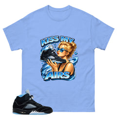 Black University Blue 6s Zadago Shirt Kiss My Airs Graphic