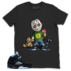 Black University Blue 6s Zadago Shirt Little Jason Graphic