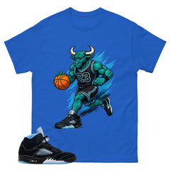 Black University Blue 6s Zadago Shirt Raging Bull Graphic