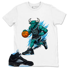 Black University Blue 6s Zadago Shirt Raging Bull Graphic