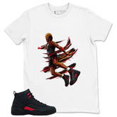 Black Varsity Red Bloodline 12s Zadago Shirt Air Ball Graphic