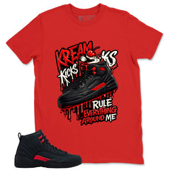 Black Varsity Red Bloodline 12s Zadago Shirt Kream Kicks Graphic