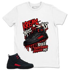 Black Varsity Red Bloodline 12s Zadago Shirt Kream Kicks Graphic