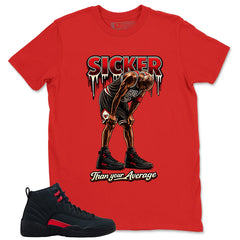 Black Varsity Red Bloodline 12s Zadago Shirt Sicker Than Your Average Graphic