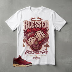 Blessed Number Graphic Tee - Shirt To Match Air Jordan 3 Bin23