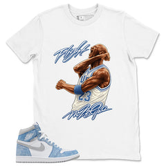 Blue Hyper Royal 1s Zadago Shirt Flight Legend MJ Graphic