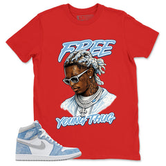 Blue Hyper Royal 1s Zadago Shirt Free Young Thug Graphic