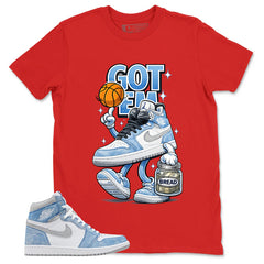 Blue Hyper Royal 1s Zadago Shirt Got Em Bread Graphic
