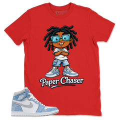 Blue Hyper Royal 1s Zadago Shirt Paper Chaser Graphic
