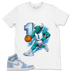 Blue Hyper Royal 1s Zadago Shirt Raging Bull Graphic