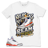 Blue Knicks 3s Shirt Kream Kicks Graphic