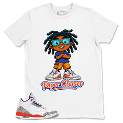 Blue Knicks 3s Shirt Paper Chaser Graphic