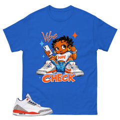 Blue Knicks 3s Shirt Vibe Check Graphic