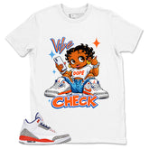 Blue Knicks 3s Shirt Vibe Check Graphic