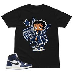 Blue Midnight Navy 1s Shirt Betty Boop Star Graphic