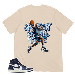 Blue Midnight Navy 1s Shirt Greatest Of All Time Graphic