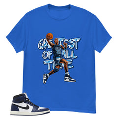 Blue Midnight Navy 1s Shirt Greatest Of All Time Graphic
