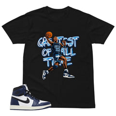 Blue Midnight Navy 1s Shirt Greatest Of All Time Graphic