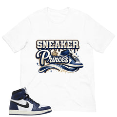 Blue Midnight Navy 1s Shirt Sneaker Princess Graphic