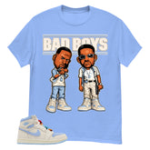 Blue Pale Ivory Pyschic Blue Wmns 1s Shirt Bad Boys Graphic