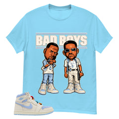 Blue Pale Ivory Pyschic Blue Wmns 1s Shirt Bad Boys Graphic