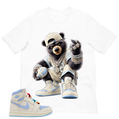 Blue Pale Ivory Pyschic Blue Wmns 1s Shirt Bear King Graphic