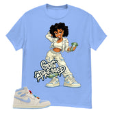 Blue Pale Ivory Pyschic Blue Wmns 1s Shirt Get Dressed Graphic