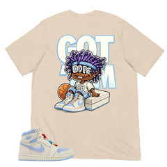 Blue Pale Ivory Pyschic Blue Wmns 1s Shirt Got Em Dope Graphic