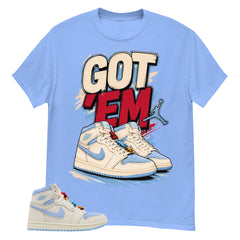 Blue Pale Ivory Pyschic Blue Wmns 1s Shirt Got Em Graphic