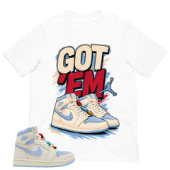 Blue Pale Ivory Pyschic Blue Wmns 1s Shirt Got Em Graphic