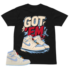 Blue Pale Ivory Pyschic Blue Wmns 1s Shirt Got Em Graphic
