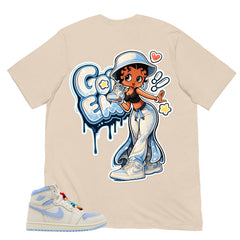 Blue Pale Ivory Pyschic Blue Wmns 1s Shirt Got Em Lady Graphic