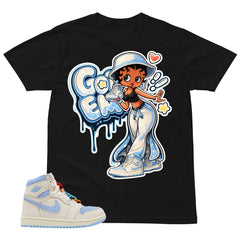 Blue Pale Ivory Pyschic Blue Wmns 1s Shirt Got Em Lady Graphic