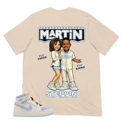 Blue Pale Ivory Pyschic Blue Wmns 1s Shirt Martin Steppin Graphic