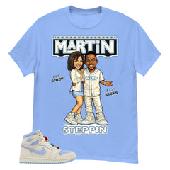 Blue Pale Ivory Pyschic Blue Wmns 1s Shirt Martin Steppin Graphic