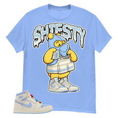 Blue Pale Ivory Pyschic Blue Wmns 1s Shirt Shiesty Pooh Graphic