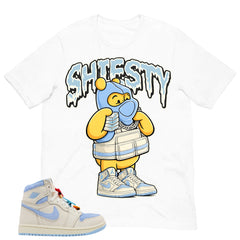 Blue Pale Ivory Pyschic Blue Wmns 1s Shirt Shiesty Pooh Graphic