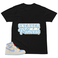 Blue Pale Ivory Pyschic Blue Wmns 1s Shirt Sneaker Princess Graphic