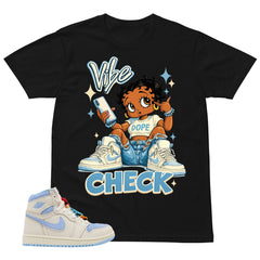 Blue Pale Ivory Pyschic Blue Wmns 1s Shirt Vibe Check Graphic