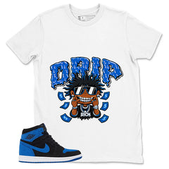 Blue Royal Reimagined 1s Zadago Shirt Drip Rich Graphic