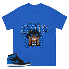 Blue Royal Reimagined 1s Zadago Shirt Drip Rich Graphic