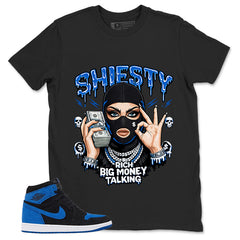 Blue Royal Reimagined 1s Zadago Shirt Shiesty Big Money Talking Graphic