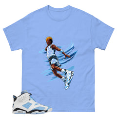 Blue UNC Home 6s Zadago Shirt Air Ball Graphic