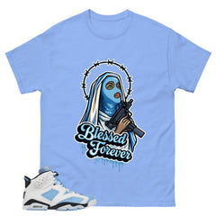 Blue UNC Home 6s Zadago Shirt Blessed Forever Graphic