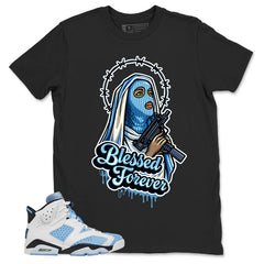 Blue UNC Home 6s Zadago Shirt Blessed Forever Graphic