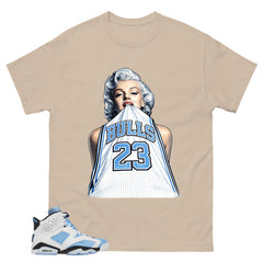 Blue UNC Home 6s Zadago Shirt Bull 23 Marilyn Graphic