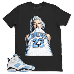 Blue UNC Home 6s Zadago Shirt Bull 23 Marilyn Graphic